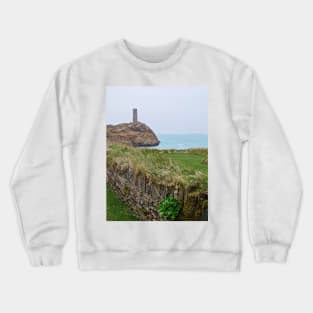 Ruins on Rock Island, County Cork, Ireland Crewneck Sweatshirt